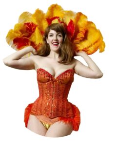 Chicago burlesque classes for adults with Red Hot Annie teaching confidence, stage presence, sensual movement, and beginner-friendly performance training in Chicago